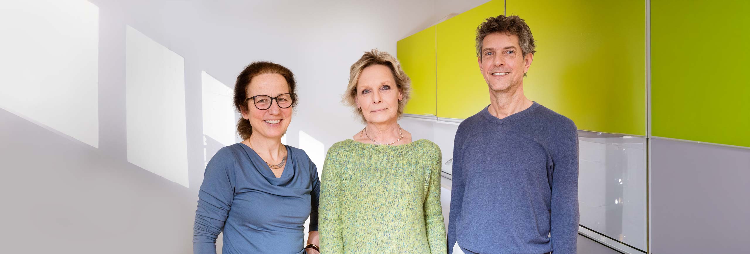 Team der Hausarztpraxis von Dr. Mechthild Bulling und Dr. Tilman Reber in Freiburg Wiehre